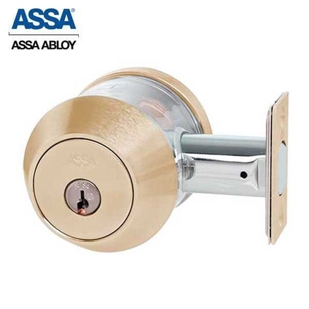 ASSA ABLOY 7000 Series Maximum+ Grade 1 Single Cylinder Deadbolt Satin Bronze KD ASS-7900-612-3-F-COMP-KD-0A7